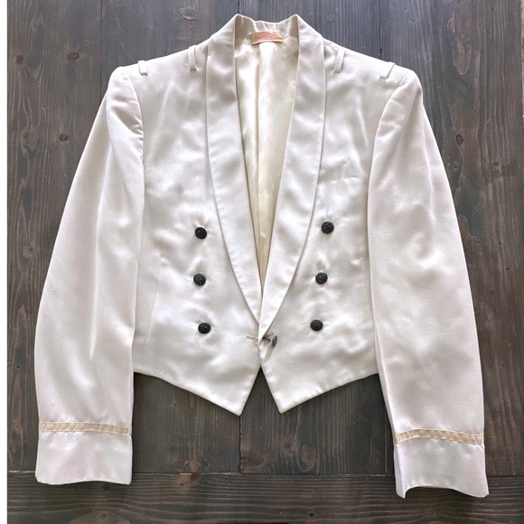 Sol Frank Jackets & Blazers - 1970 US Air Force Officer Dress White Summer Uniform Coat Jacket Dinner USAF